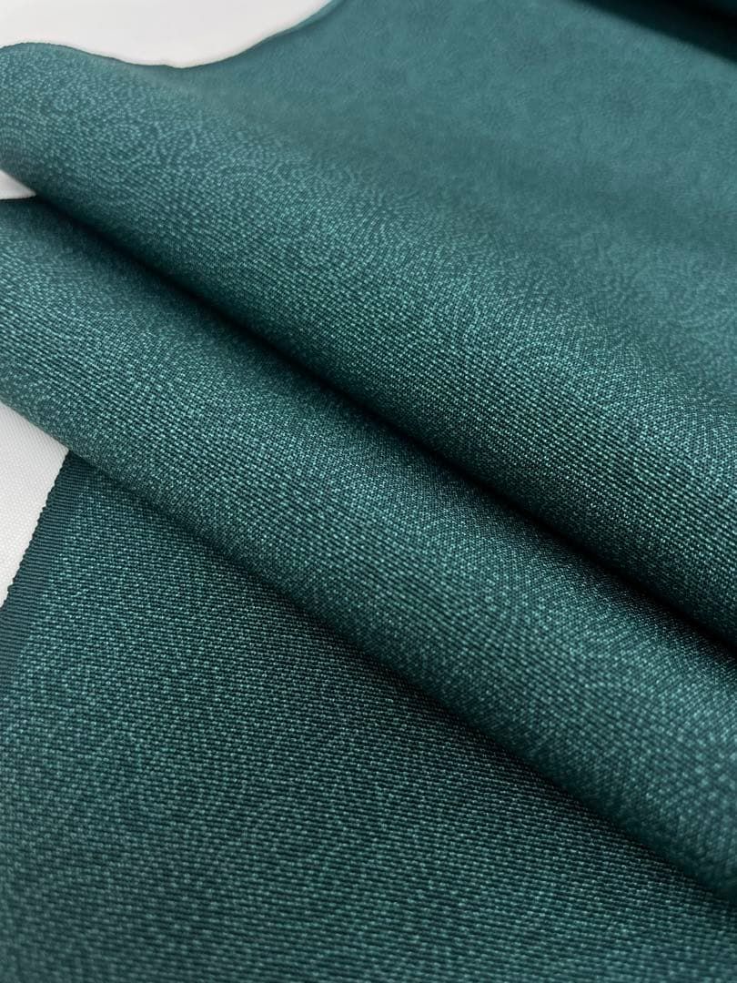 小紋 人間国宝 中村勇二郎 草木染 古代菊 ストレートグリーン色 正絹