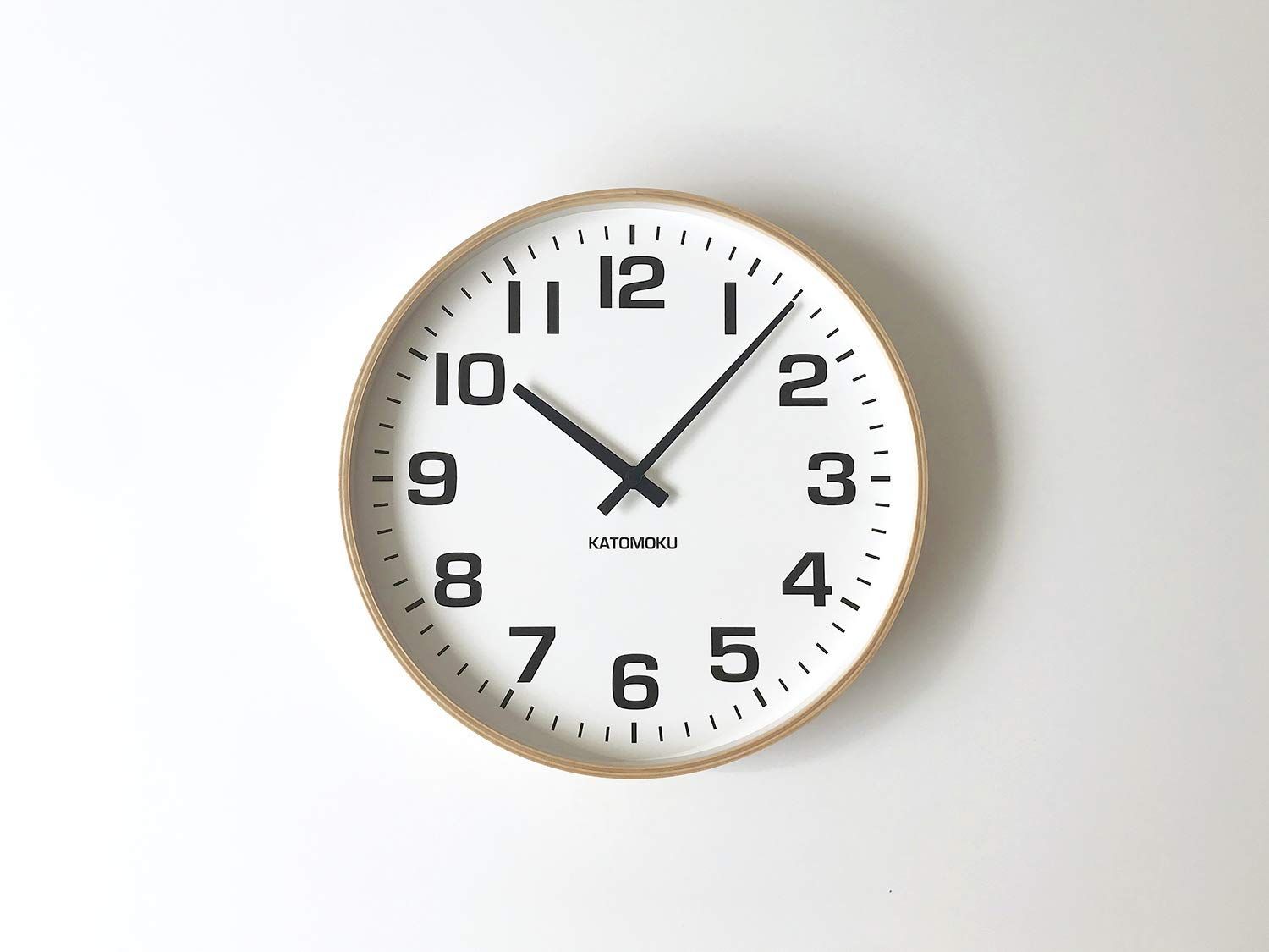 特価商品】KATOMOKU plywood wall clock 7 ブラック www