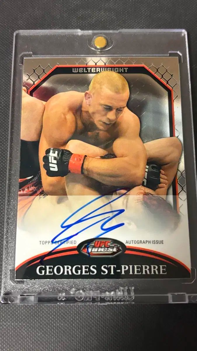 UFC カード ジョルジュ サン ピエール 2011 ファイネスト 単 オート カード