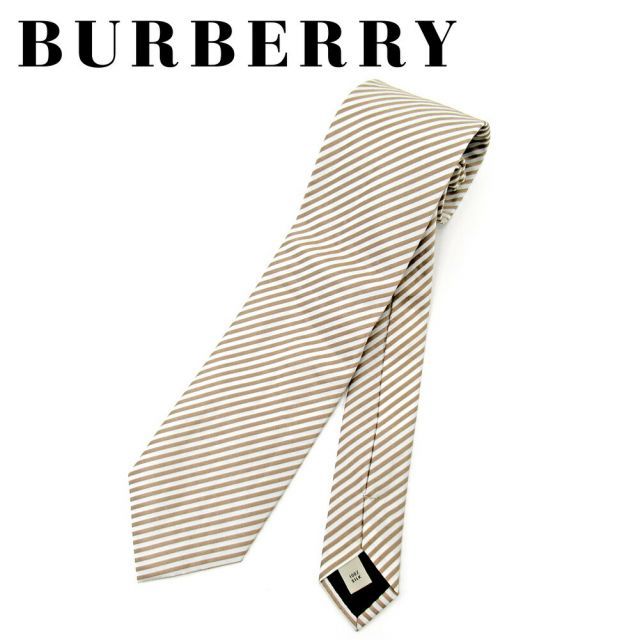 バーバリー ネクタイ レジメンタル ベージュ シルクBURBERRY レディース クリスマス プレゼント 贈り物 オシャレ 大人 在庫一掃  ファッション E1435 - メルカリ