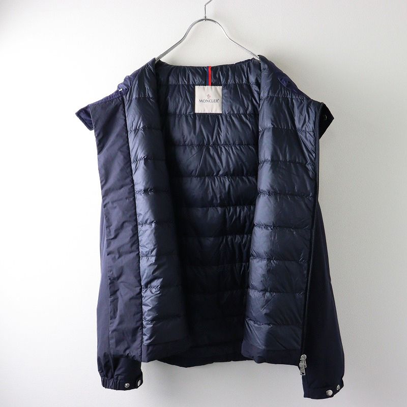 美品✨モンクレール SANVE ワッペンロゴ フード ナイロン ジップジャケット MONCLER モンクレール パーカー スプリングコート VEIRADE