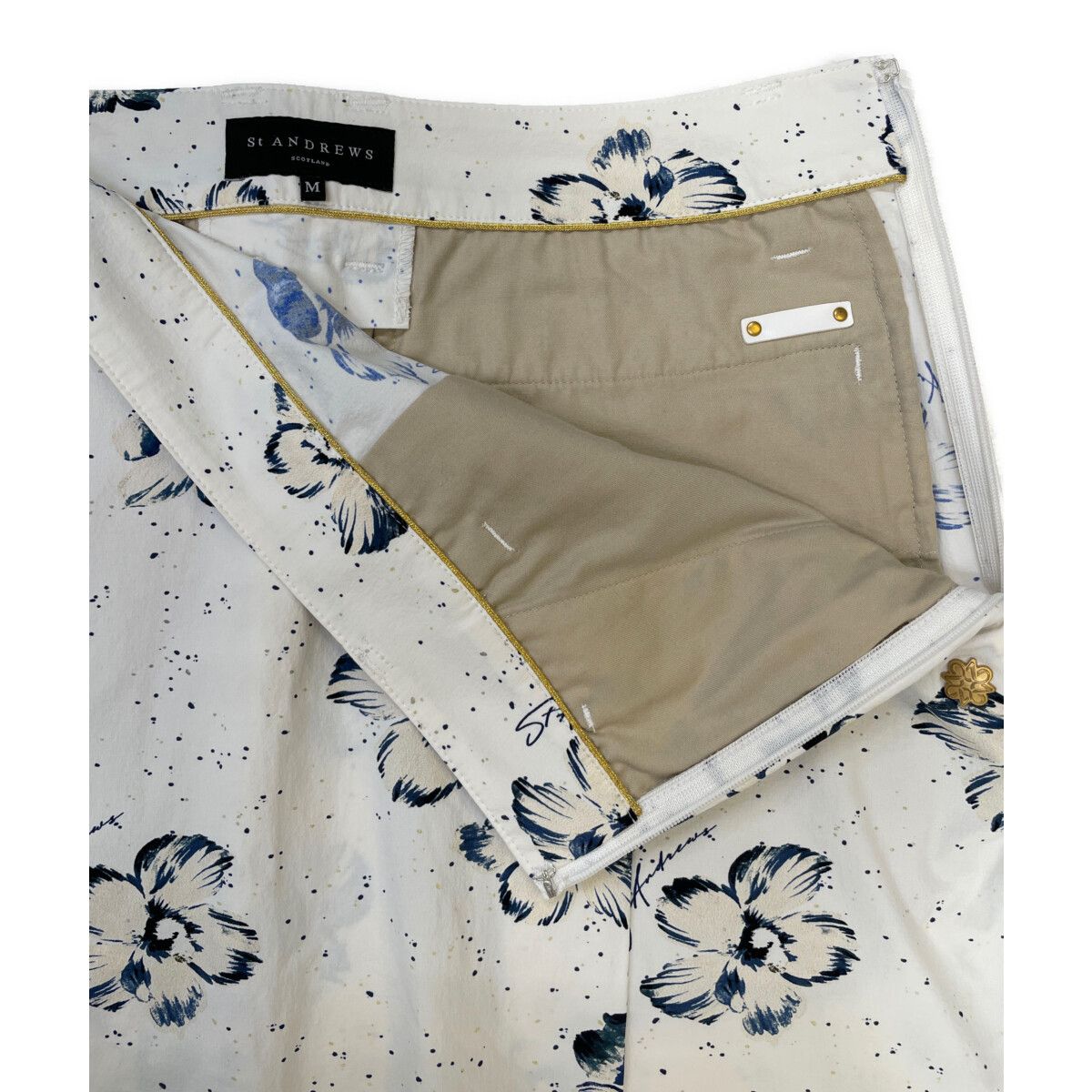 中古 レディース セントアンドリュース StANDREWS スカート M 白