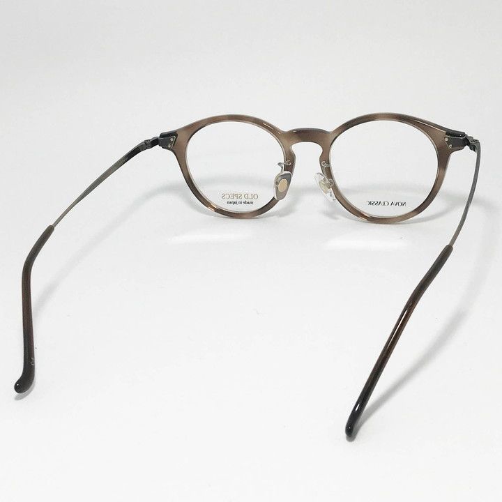 NOVA CLASSIC ノヴァ クラシック HAND MADE ITEM ハンドメイド 国産 眼鏡 メガネ フレーム サングラス OS 5042-4-45 度付可 クリアブラウン