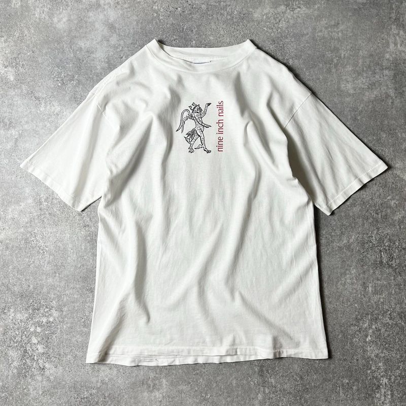 90s USA製 Nine Inch Nails オフィシャル 両面 プリント 半袖 Tシャツ 