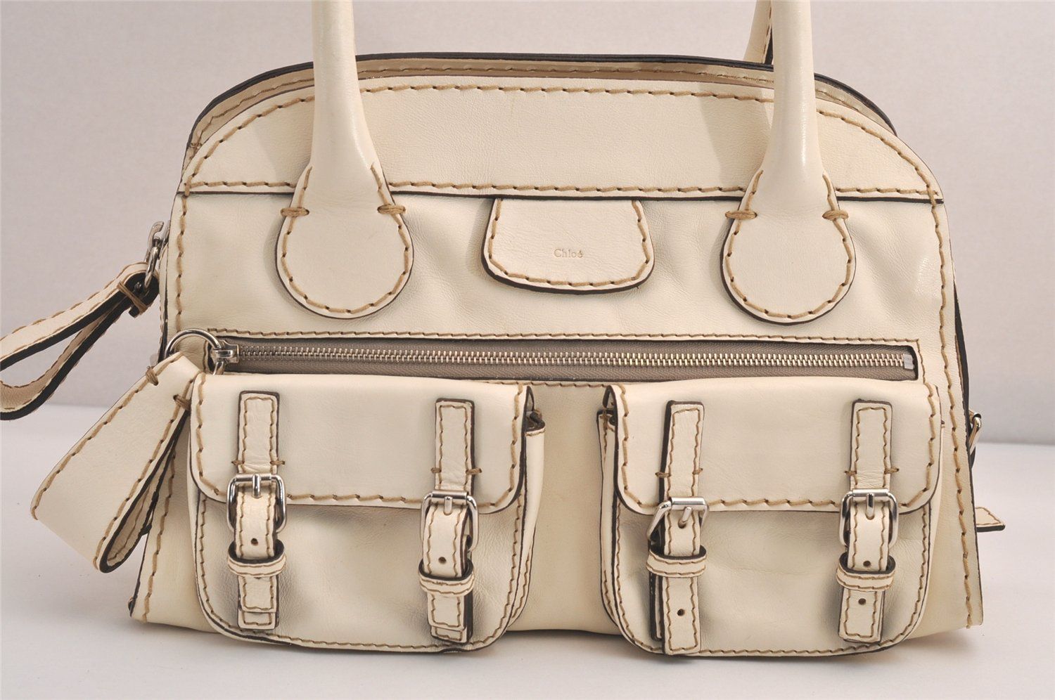 Chloe クロエ ヴィンテージ エディス ショルダー ハンドボストンバッグ 