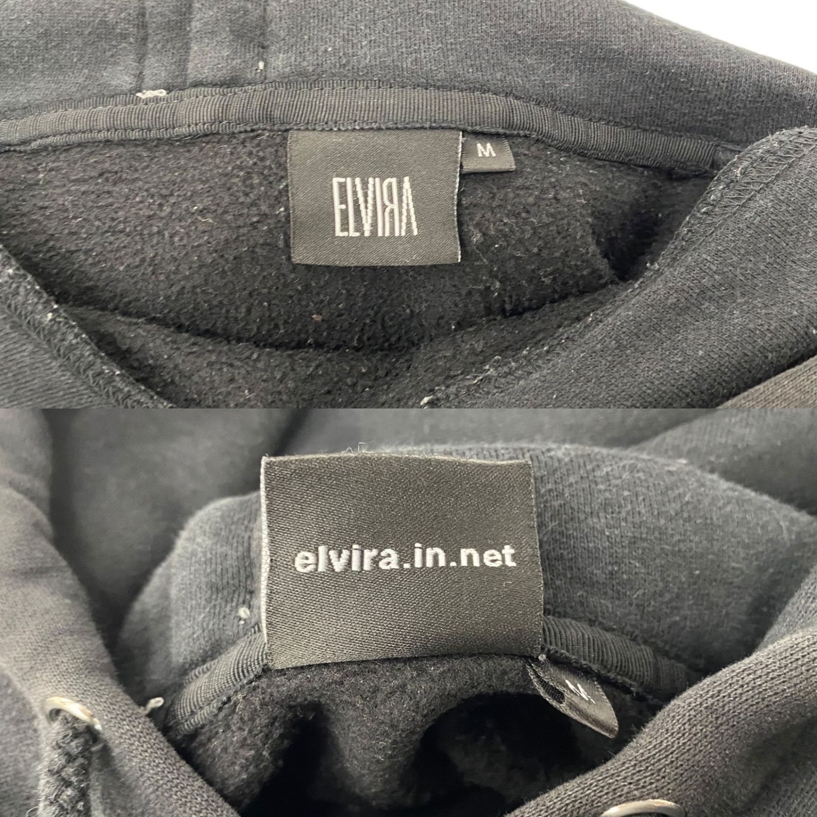 ELVIRA (エルヴィラ) プルパーカー フーディー 長袖 2017SS M ブラック 