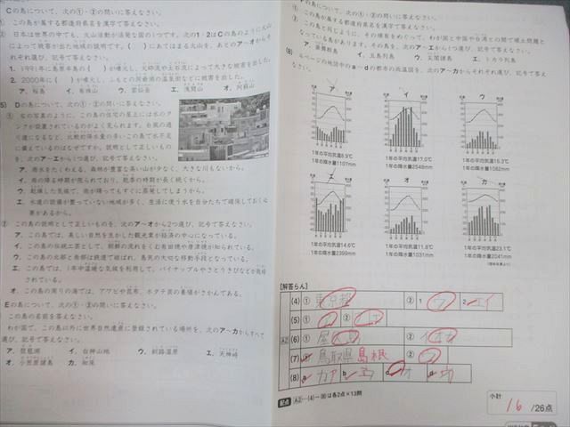 SAPIX 小6 ウィークリーサピックス 社会 【計36回分】 通年セット 2017