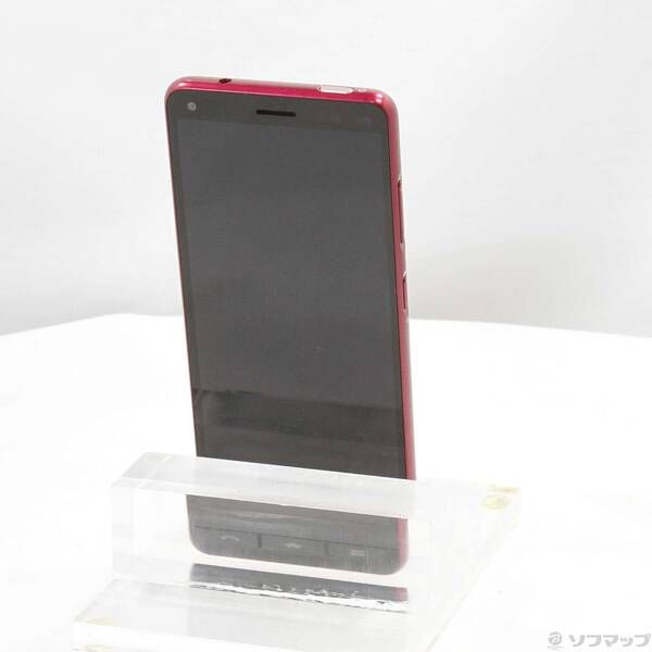 スマートフォン・携帯電話 〔品〕 BASIO4 32GB ワインレッド KYV47 au