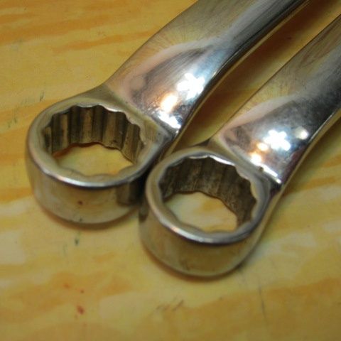 ▽スナップオン Snap-on 10°オフセット メガネレンチ 【13mm 15mm