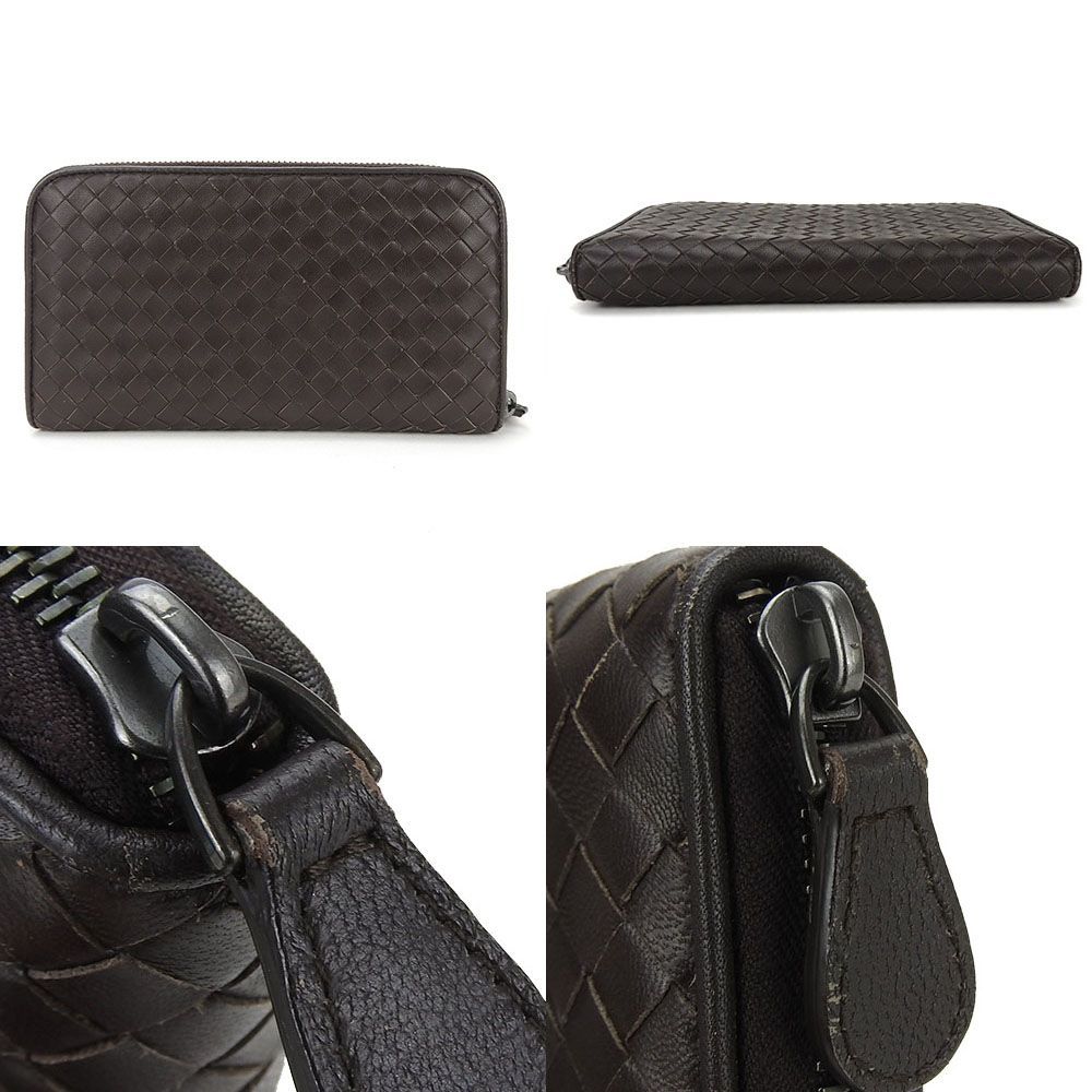 ボッテガヴェネタ BOTTEGAVENETA 長財布 イントレチャート ダーク