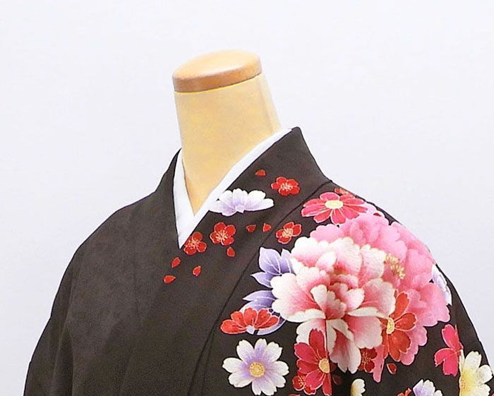 正絹振袖5 Mサイズ⭐︎2/28までに出品 振袖 身丈168cm 裄丈69.5cm L 袷 扇 草花 金糸 金彩 赤 正絹 秀