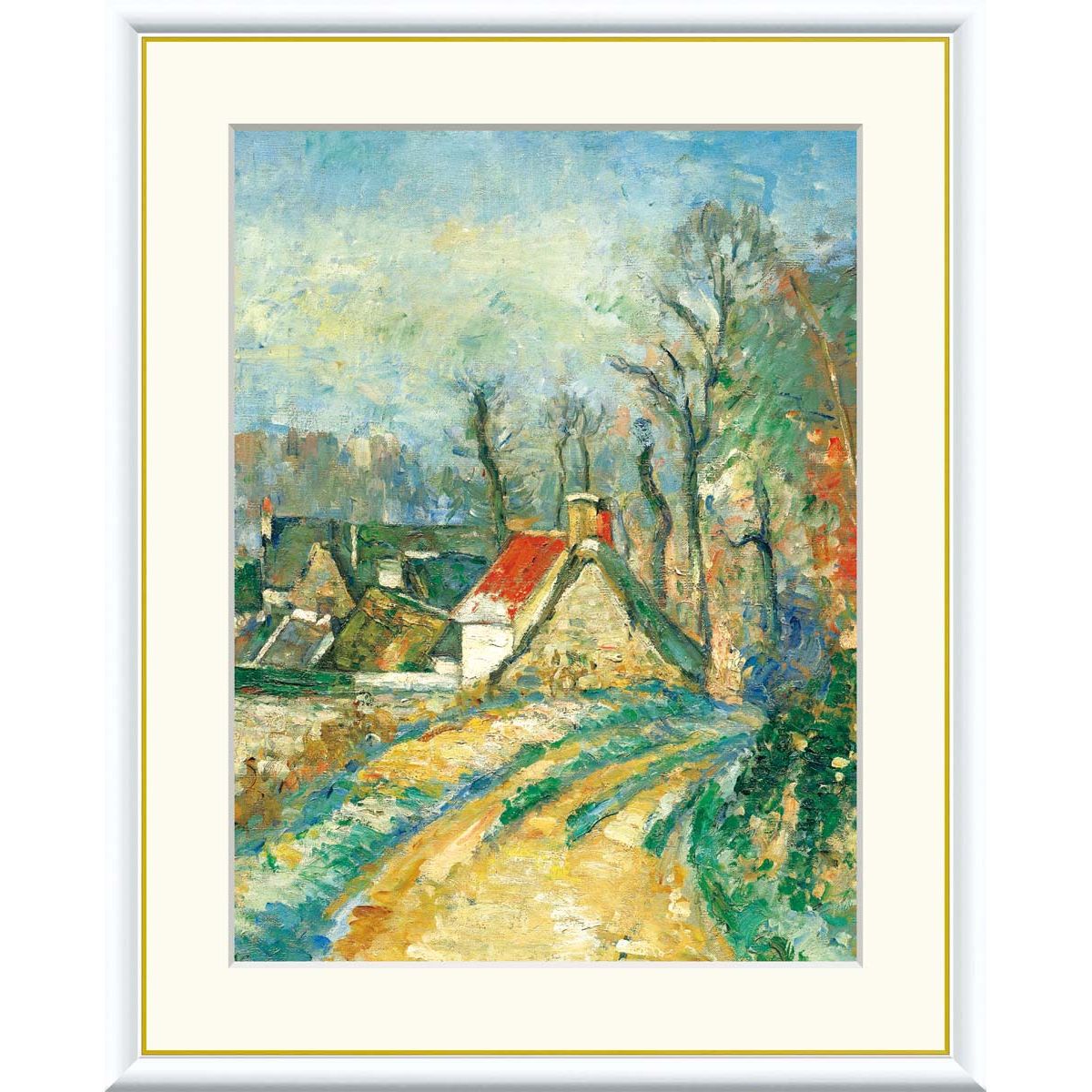 絵画 インテリア 絵 油絵 uF6-063203 風景（田園風景、朝陽、夕陽