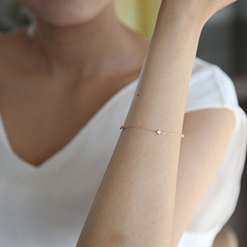 在庫 ブレスレット K 10ピンクゴールド PG キュービックジルコニア canal 4℃ カナルヨンドシー