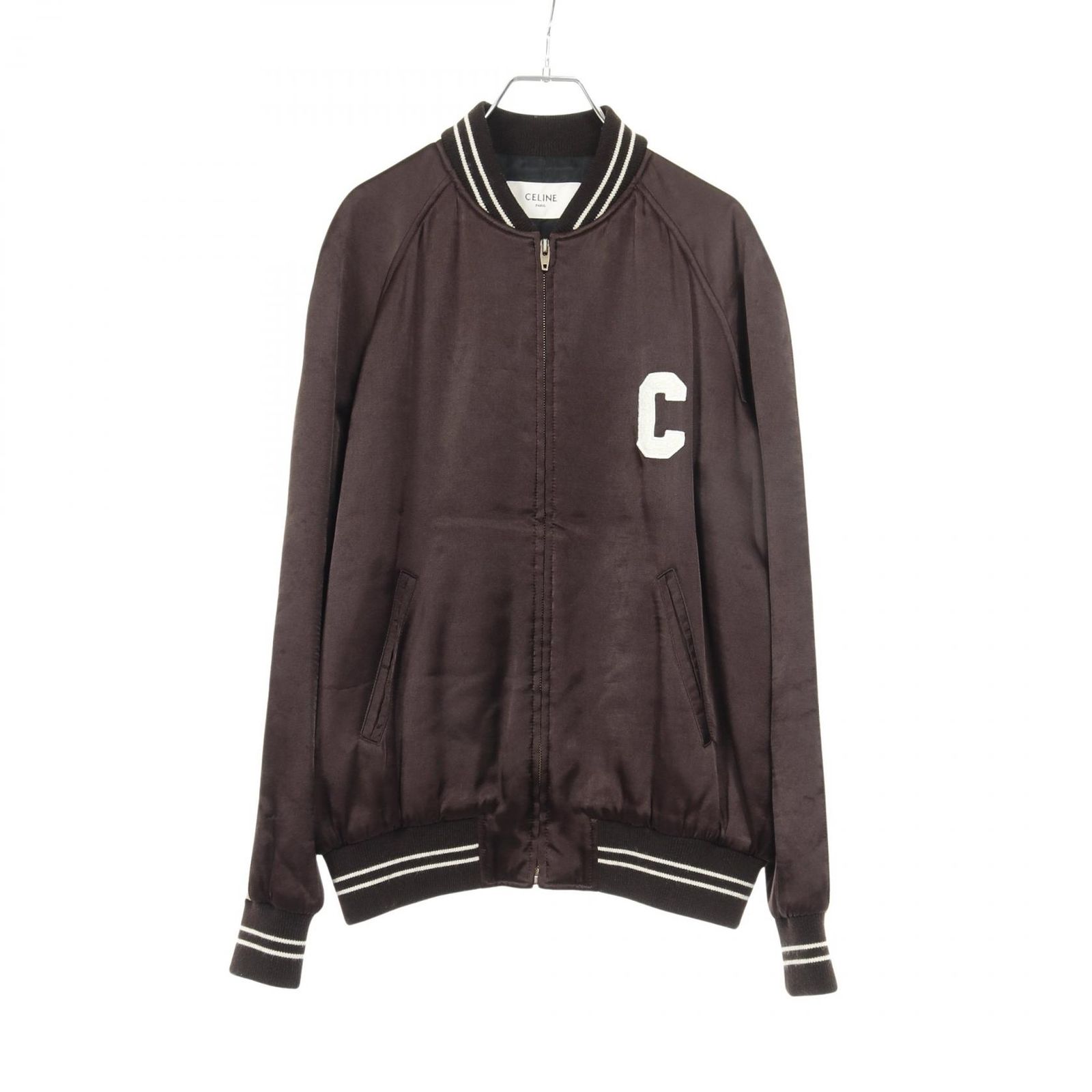 セリーヌ CELINE ブルゾン Cロゴ スーベニア テディブルゾン 2V83G1641 ブラウン その他 ジャケット レディース Used B