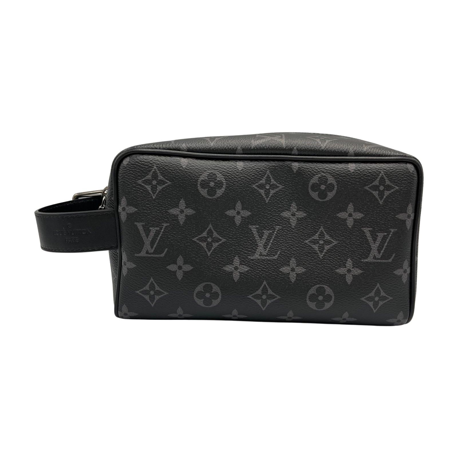 ルイヴィトン LOUIS VUITTON クラッチバッグ エクリプス ロッカー ドップキット ハンドバッグ M838113 レザー ブラック メンズ