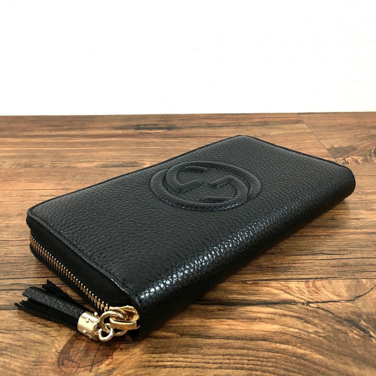 未使用品 GUCCI ジップウォレット 598187 黒 291 - メルカリShops