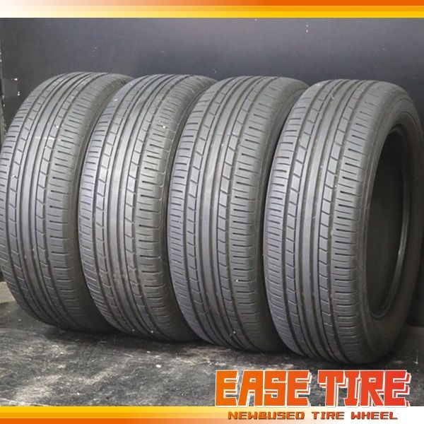 21年製 バリ山 ヨコハマ ECOS ES31 225|55R17 4本 10系アルファード レガシィ スカイライン 等