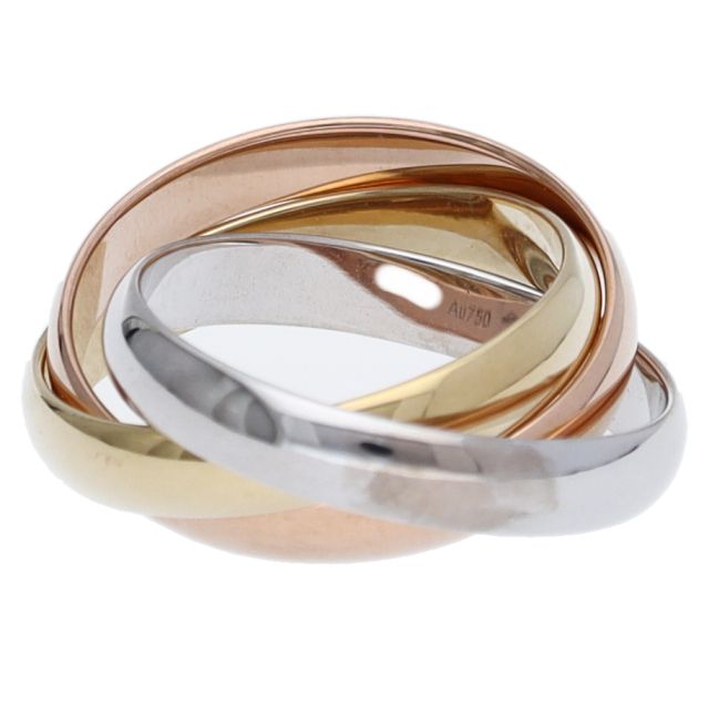 カルティエ トリニティリング 現行品 B4052753(#11) K18/3カラー  