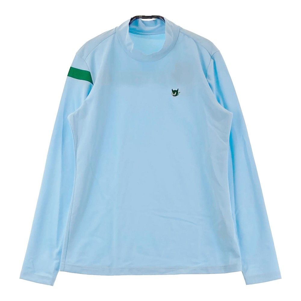 サイズ：M WAAC ワック  モックネック 長袖Tシャツ  ブルー系 [240101363983]# ゴルフウェア レディース ストスト