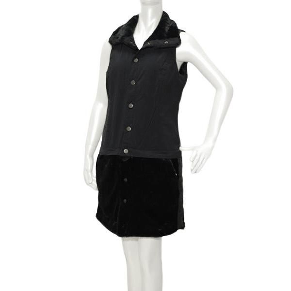 ムニタルプ MUNITALP レディース 秋冬 撥水 起毛ファー 2WAY リバーシブル ノースリーブワンピース 005-61211