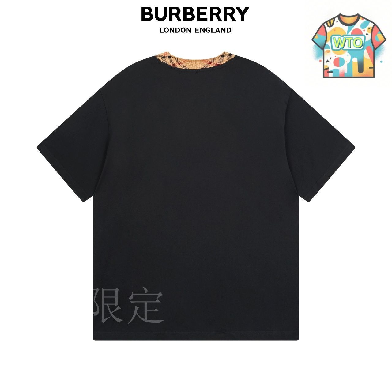 今日特価】Burberry Check Collar T ショートスリーブ-3 - メルカリ