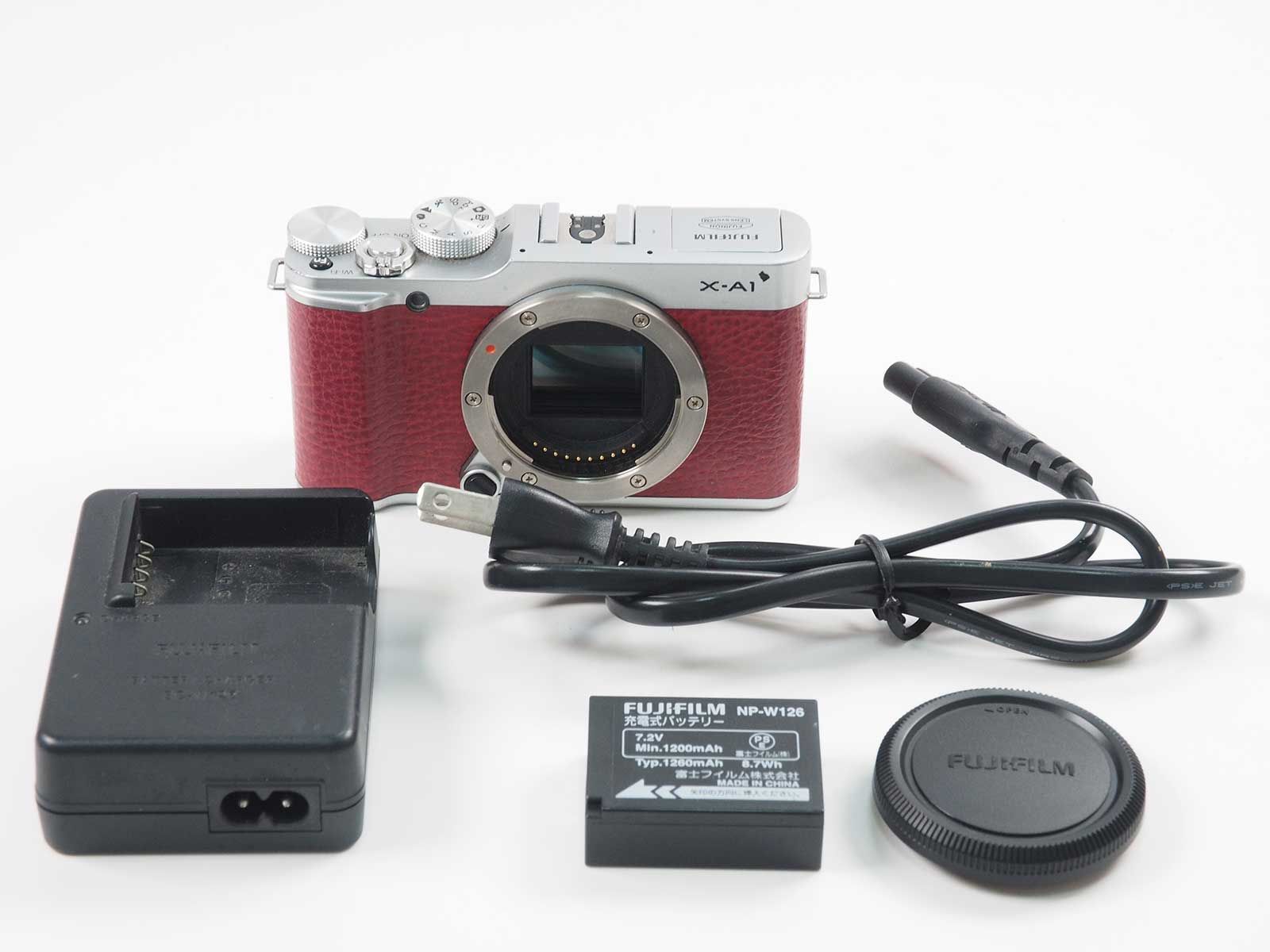 富士フィルム Fujifilm Fuji X-A1 16.3MP Mirrorless Digital Camera Body Red [美品] #Z2696A