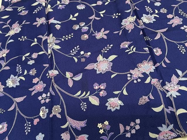 平和屋着物▽小紋　単衣　花丸文　洗える着物　AAAZ9283fy 平和屋着物▽小紋 単衣 更紗花文 洗える着物 CAAS2412xi