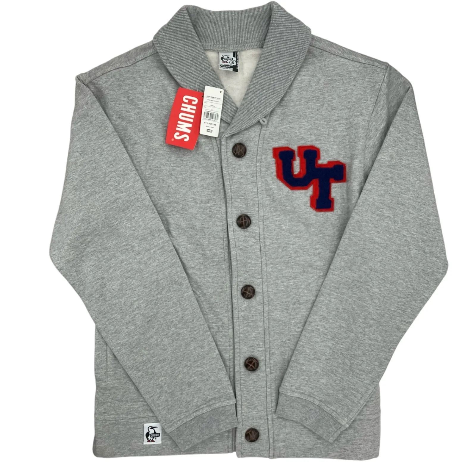 186004　CHUMS　チャムス UT Shawl Cardigan ショール カーディガン　スウェットカーディガン　Sサイズ