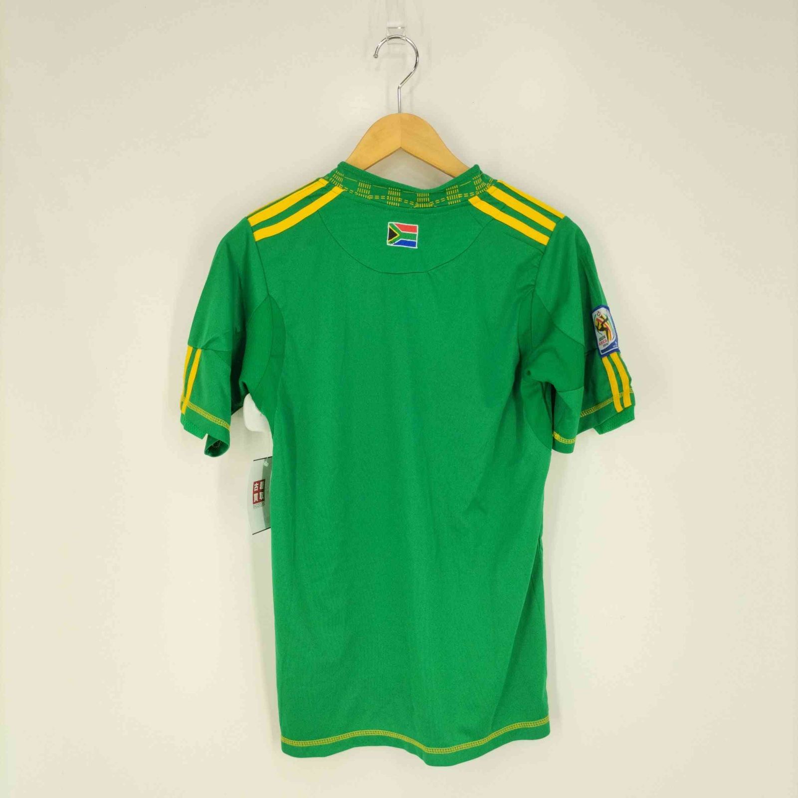 adidas　アディダス　サッカーシャツ　ユニフォーム　ゲームシャツ　白×緑 90s adidas Logo S/S Soccer Jersey 緑白 M アディダス サッカー
