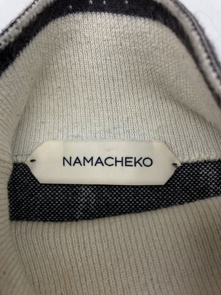 ナマチェコ NAMACHEKO 20AW CHABRIER TURTLENECK KNIT タートルネック ニット セーター ハイネック 灰色  セーター 総柄 グレー Sサイズ 104MT-629 - メルカリ