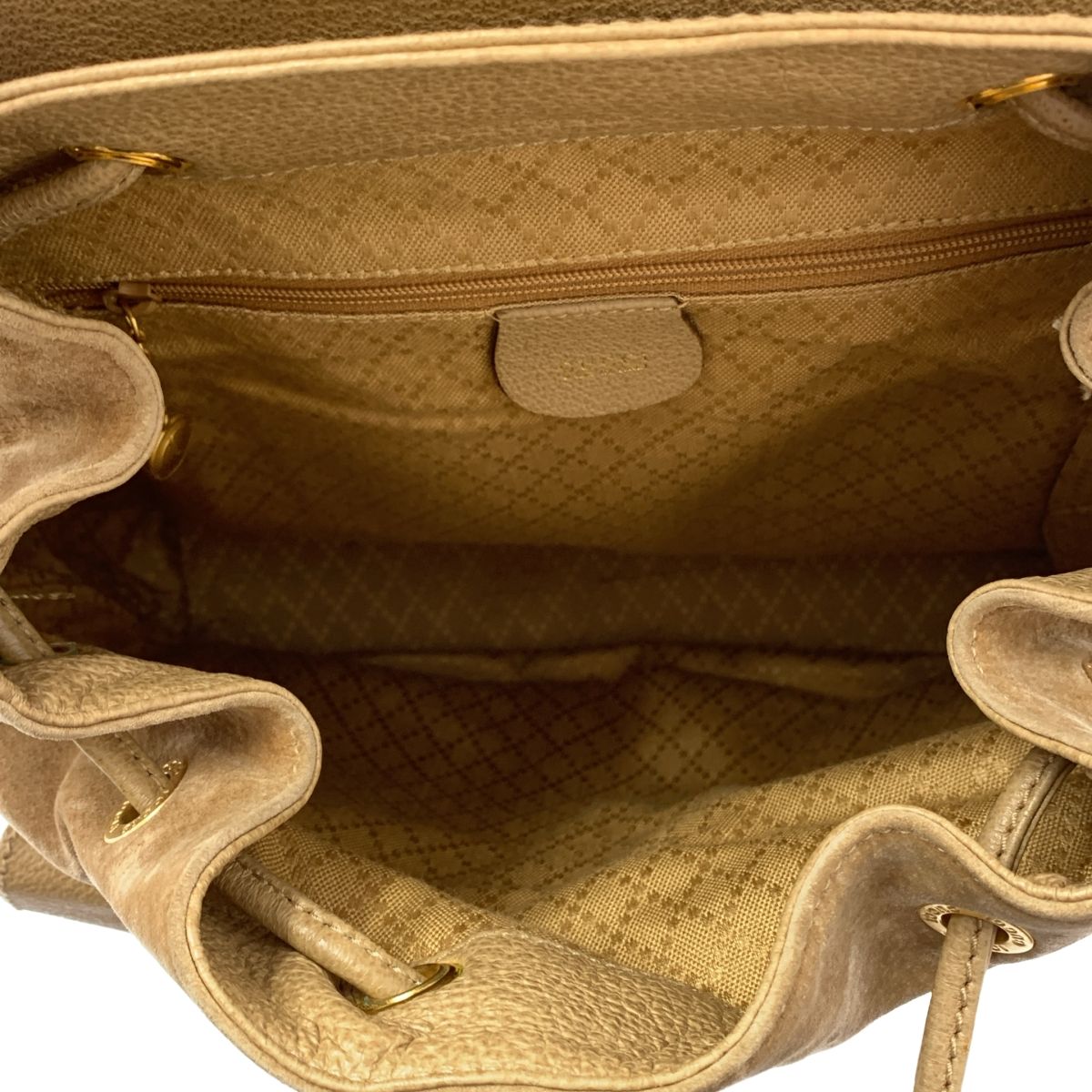 GUCCI / グッチ | バンブー スエード リュック | ベージュ