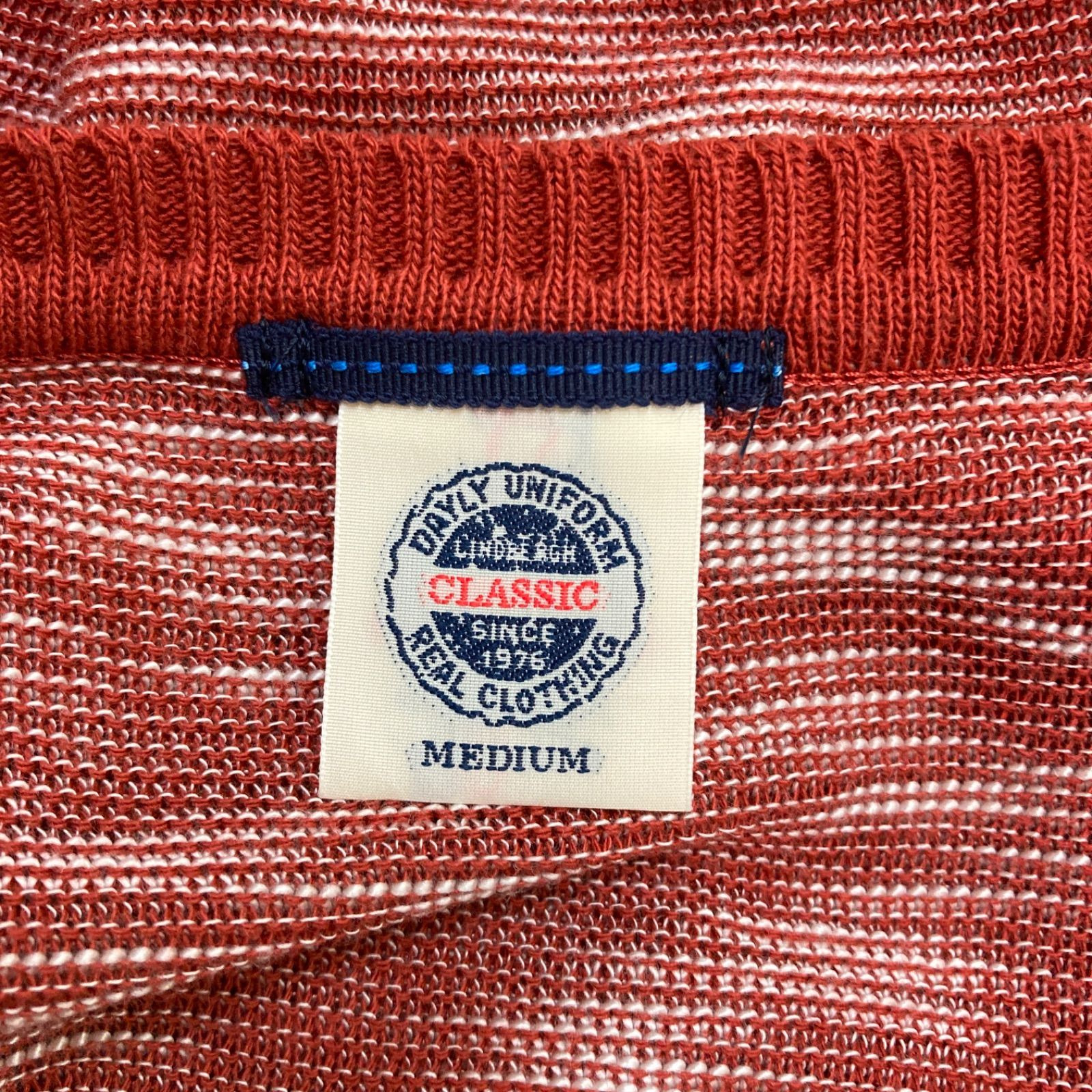 LINDBERGH リンドバーグ トップス ニット ベスト 格子柄 レッド 日本製