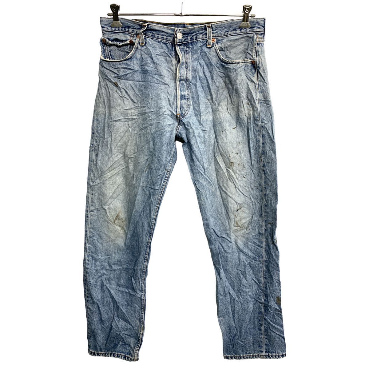 Levi's 501 デニムパンツ W36 リーバイス ボタンフライ ビッグサイズ ライトブルー コットン メキシコ製 古着卸 アメリカ仕入 2402-127