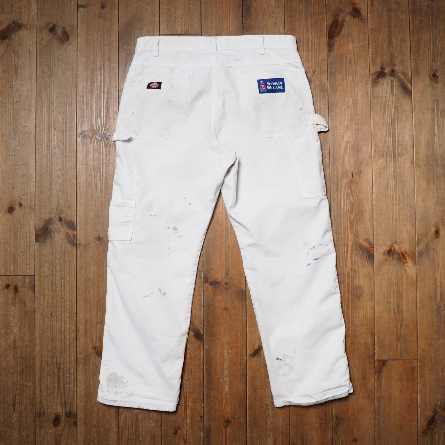 ディッキーズ dickies SHERWIN WILLIAMS ペンイターパンツ ペンキ ボロ 白 W36 L30