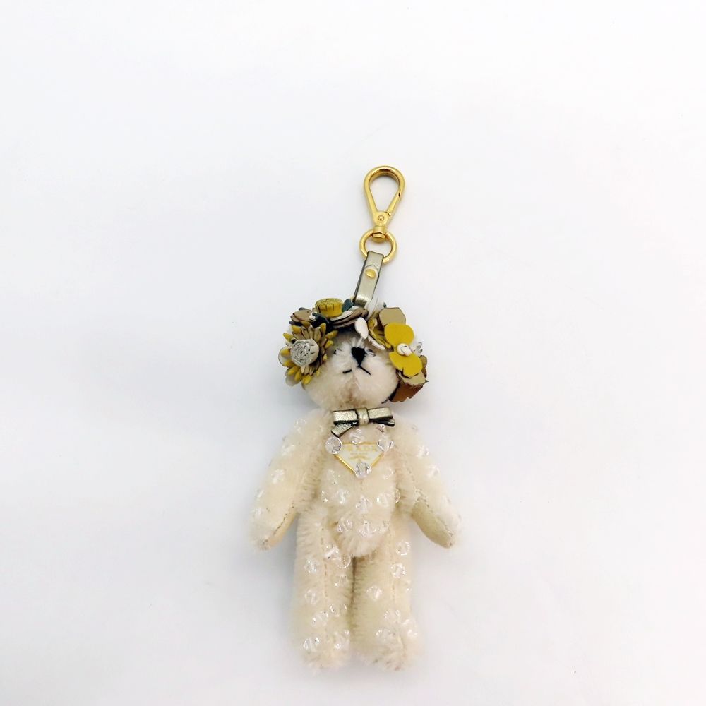 PRADA プラダ クマチャーム バッグチャーム キーホルダー 中古
