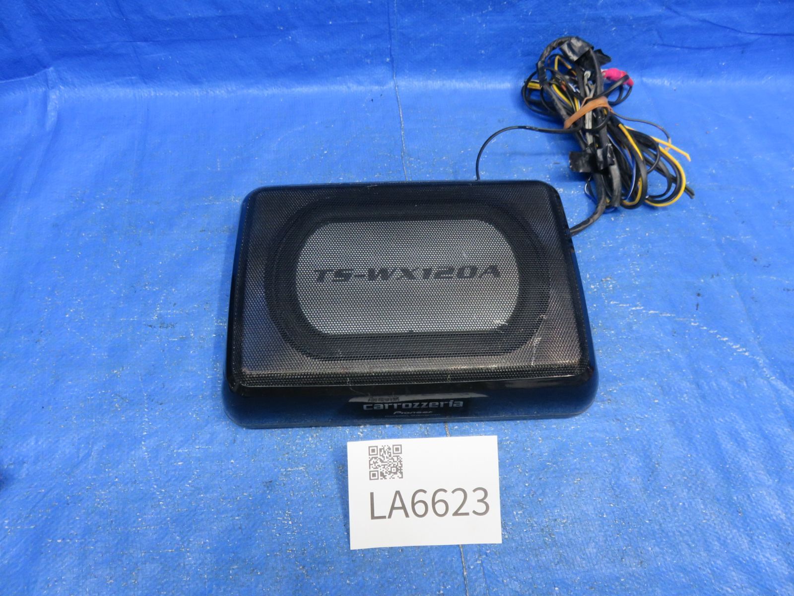 LA6623 カロッツェリア パワードサブウーファー carrozzeria TS-WX120A 150W Pioneer ウーハー リモコン 小傷