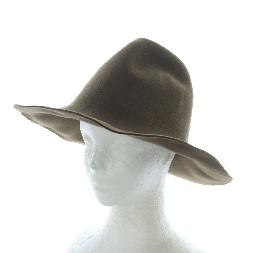 フミカ ウチダ FUMIKA_UCHIDA フェルトハット 帽子 中折れ帽 ソフト帽 ブラウン カーキ RI OS