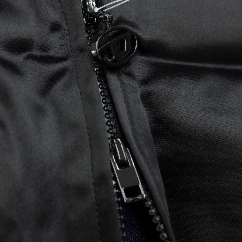DIESEL - 【中古】ディーゼル DIESEL 2024年春夏 アセテートポリエステル ジップアップ ジャージ ブラックxネイビー【サイズ42】【レディース】 中古】ディーゼル DIESEL 2024年春夏 アセテートポリエステル