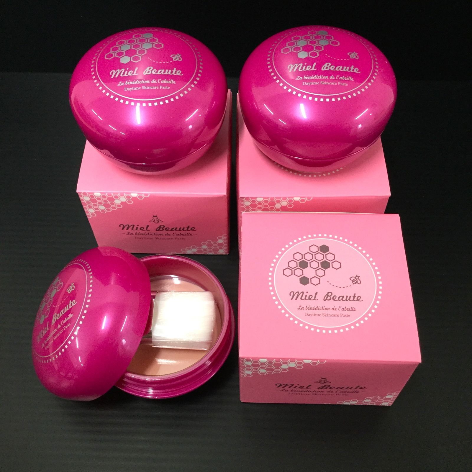 新品】ミエルボーテ☆デイタイムスキンケアペースト(ピンク) 25g☆6個