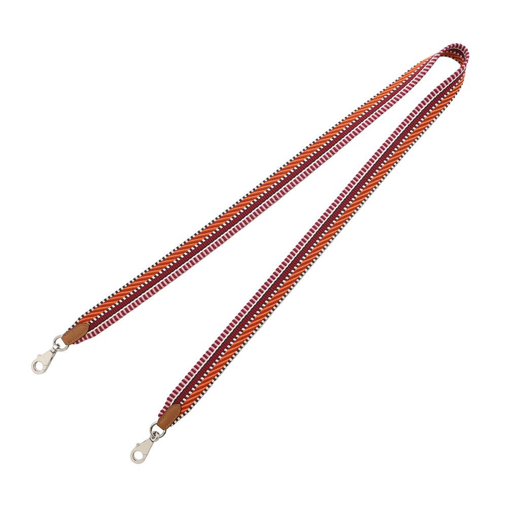 HERMES - エルメス ショルダーストラップ バンドリエール サングル カヴァル オランジュミニウム/ゴールド/ピンク/シルバー金具 キャンバス/スイフト B刻印 エルメス ショルダーストラップ バンドリエール サングル