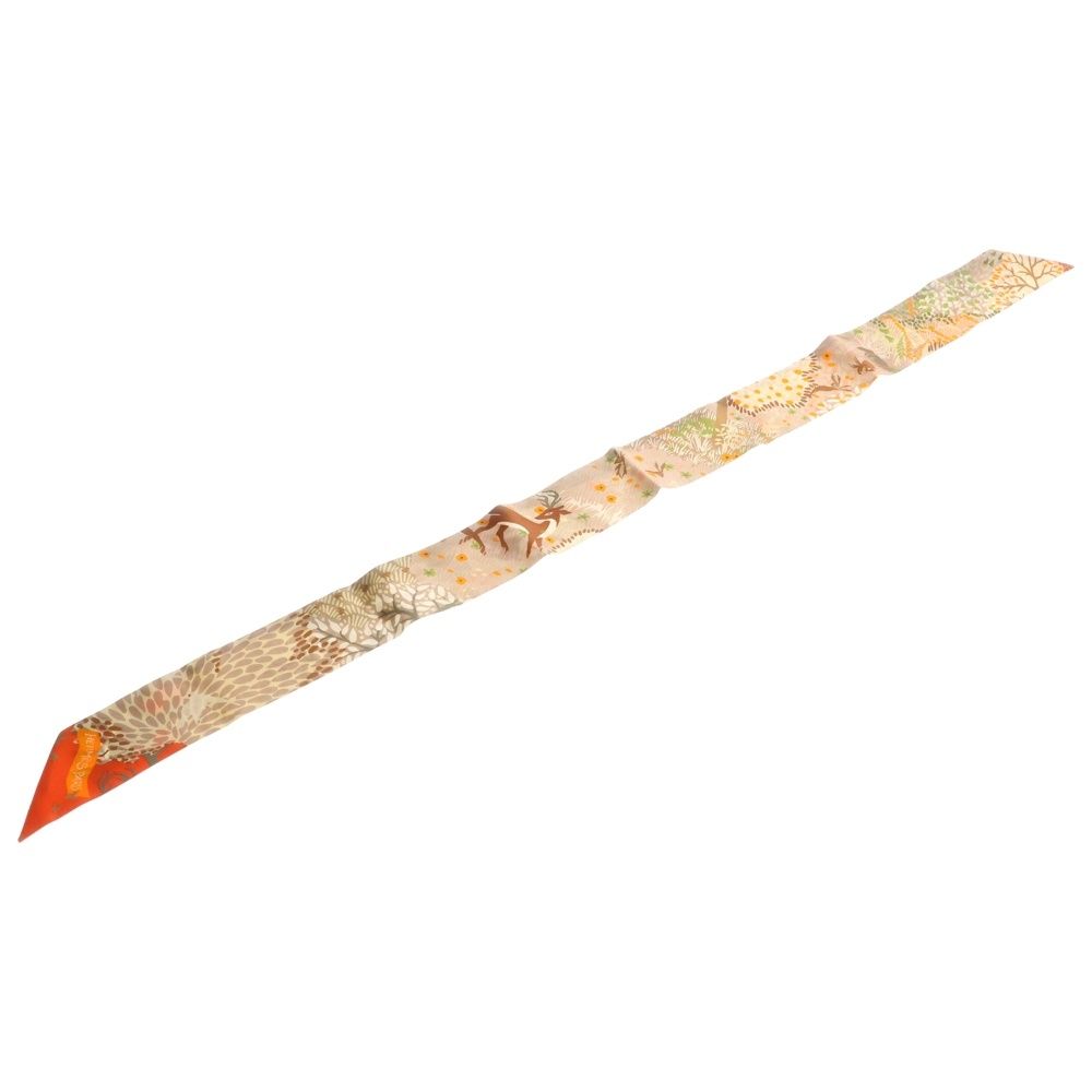 エルメス HERMES ツイリー LE CHARME D'ORPHEE BA リボン スカーフ