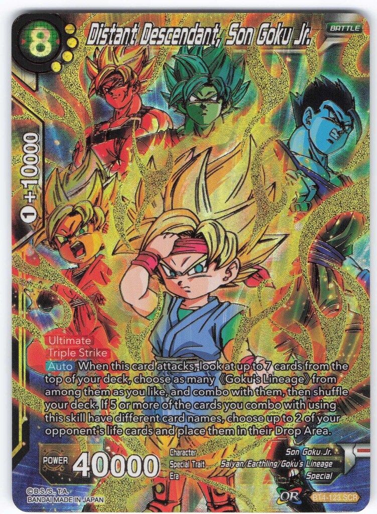 ドラゴンボール超 カードゲーム 英語版 SCR 超サイヤ人3 孫悟空 BT24