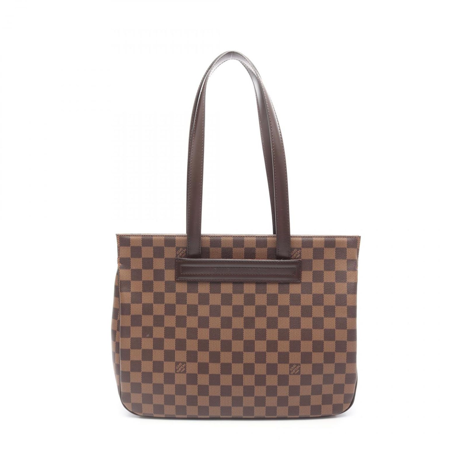 ルイ ヴィトン LOUIS VUITTON トートバッグ パリオリPM ダミエエベヌ N51123 PVCコーティングキャンバス レザー パリオリ レディース Used A