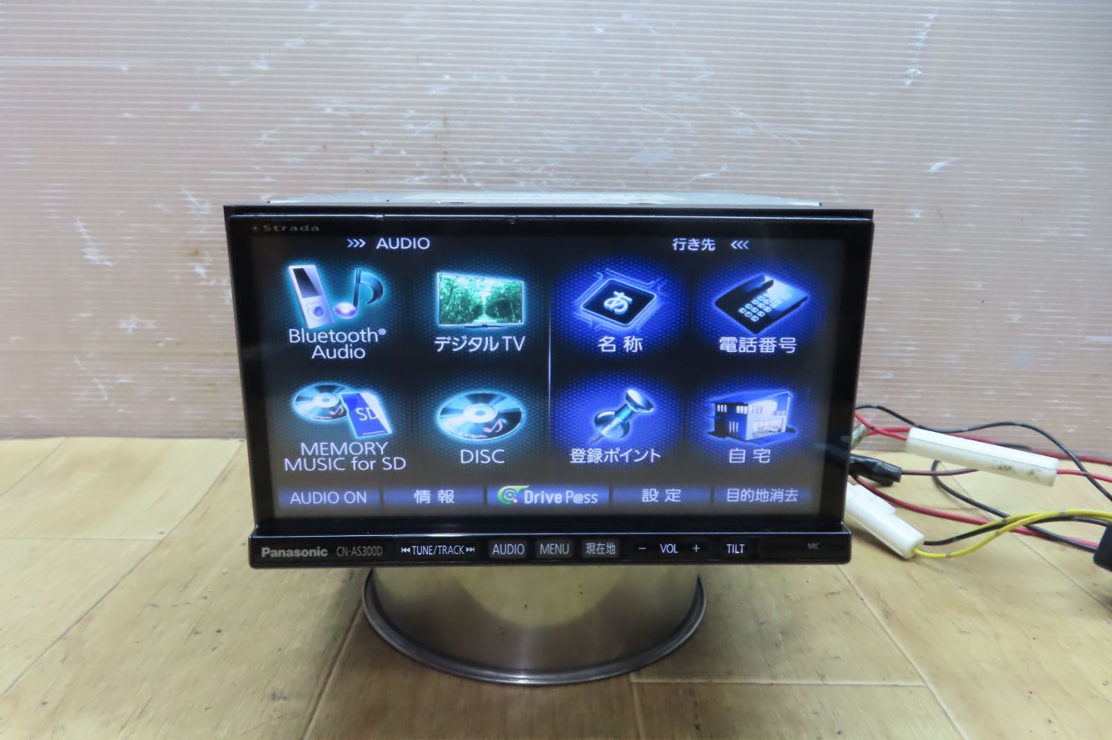 自動車 PANASONIC CN-AS300D カーナビ Bluetooth 2017