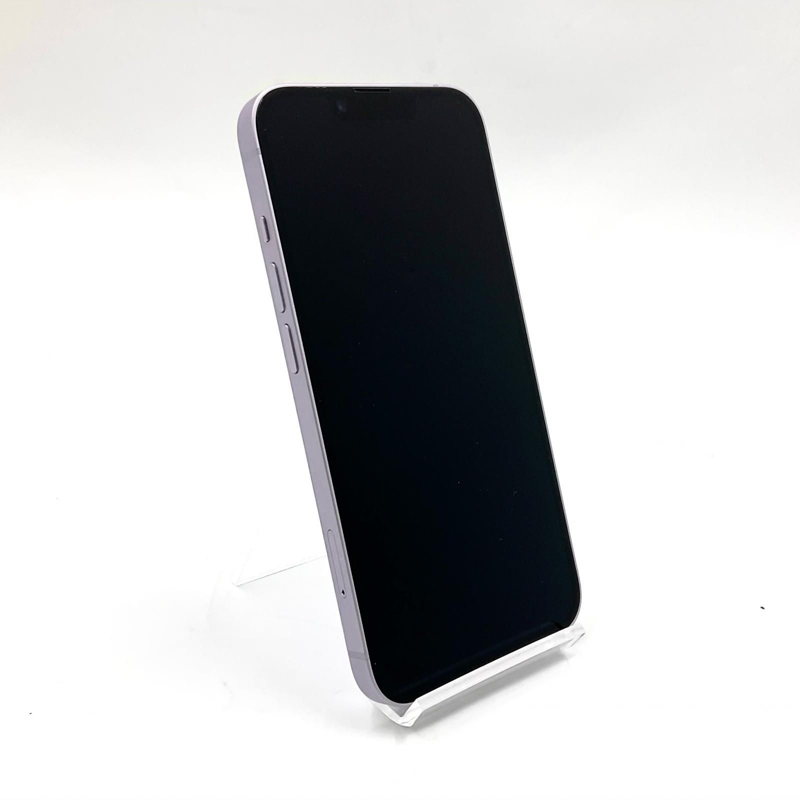 iPhone 14 128GB パープル SIMフリー 白ロム 動作確認済 86%【全額返金