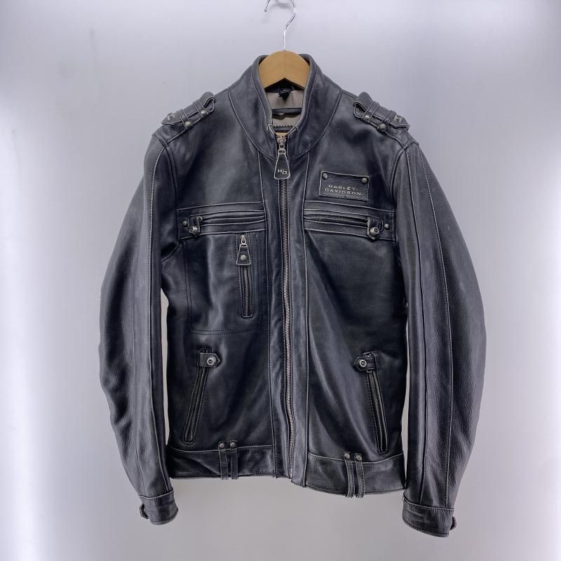 HARLEY-DAVIDSON シングルレザージャケット ライナー ブラック サイズS 97120-12VM ハーレーダビッドソン 24