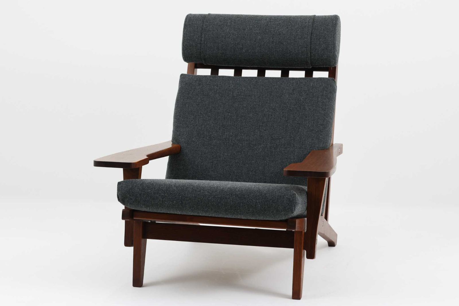 美品□カリモク□牛本革□オーク材□3人掛けソファ□ZT71□モダン