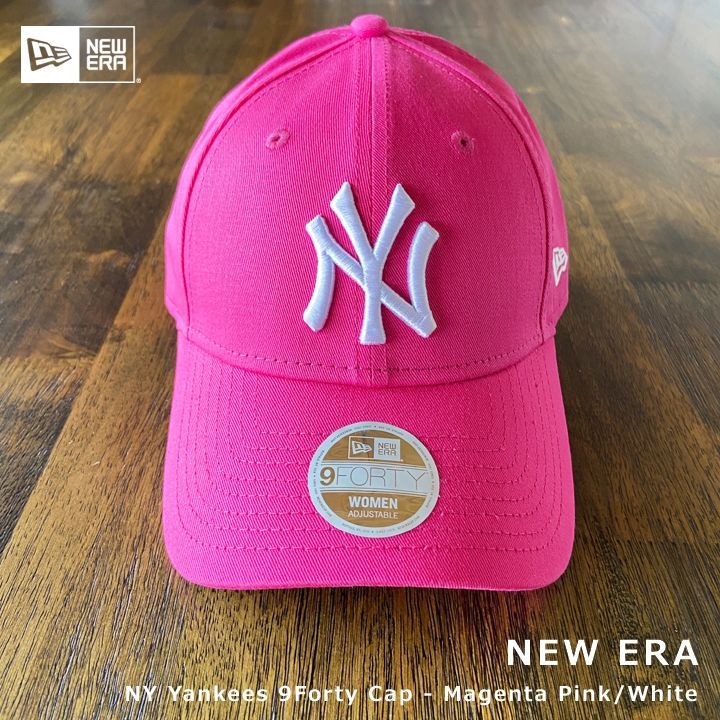 New Era☆NYヤンキース 9Forty Cap マゼンタピンク×ホワイト - メルカリ