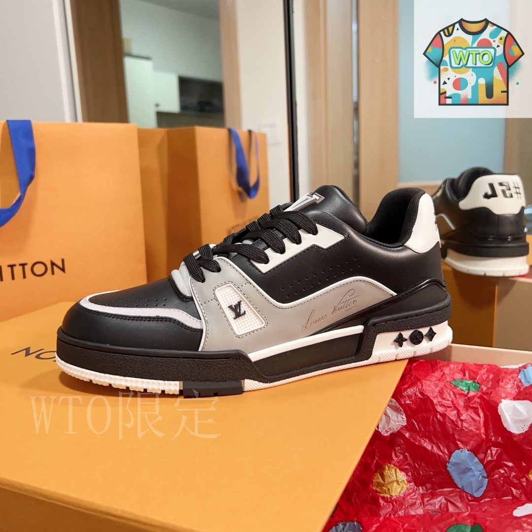 【カジュアルコーデに】★LOUIS VUITTON★LV Trainer スニーカー Louis Vuitton LV Trainer スニーカー カジュアルシューズ27-2