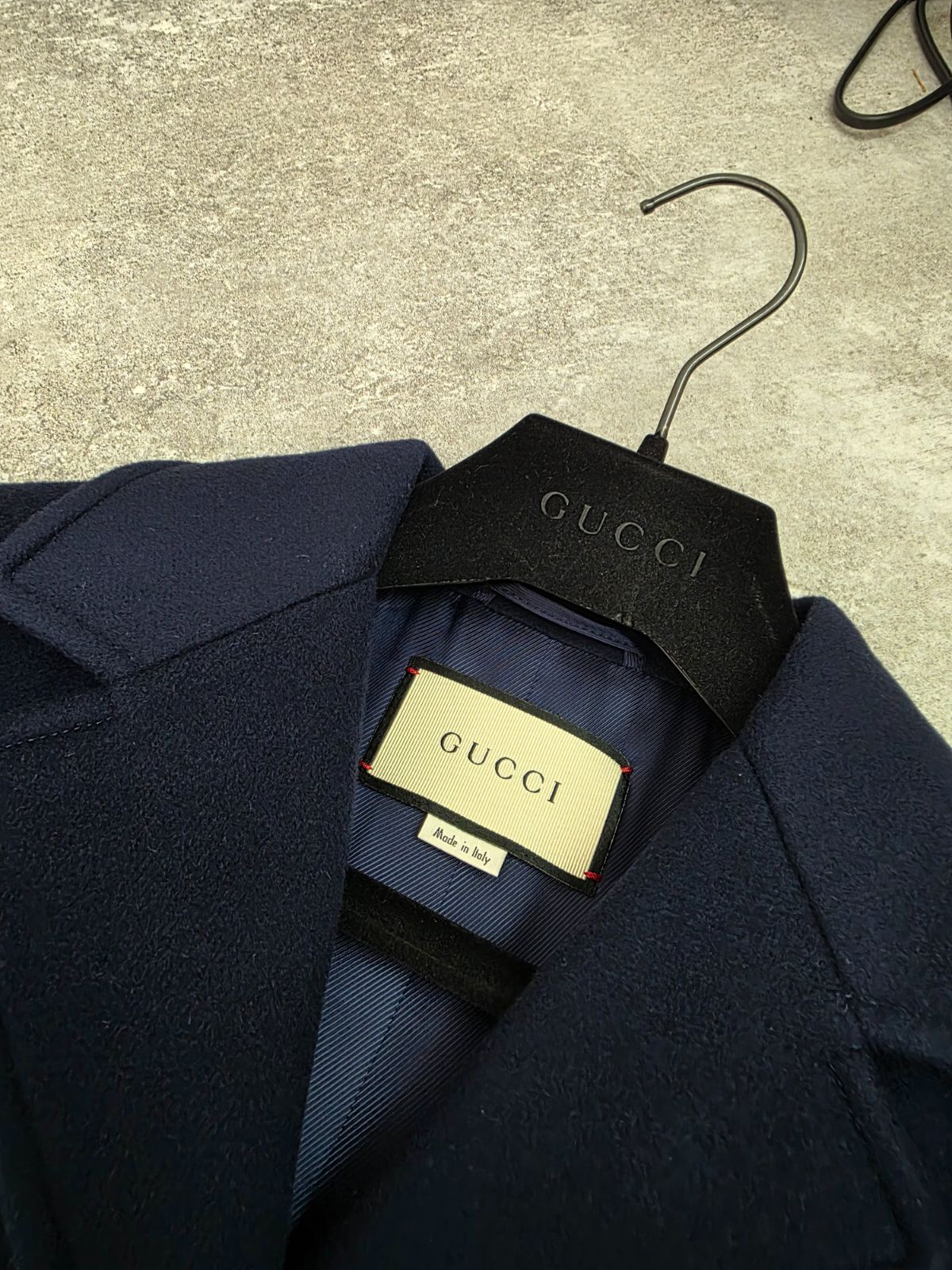 定価32万☆GUCCI(グッチ) GGマーク ウール ロングコート 金ボタン